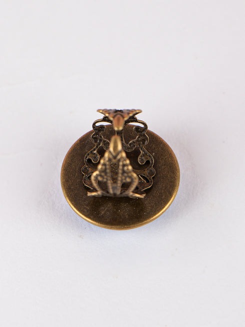 Blue Pottery Ring for Women